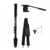DSLR Camera Monopod Four-Section Load 10KG + Fluid Head with Support Base Bracket PU3016