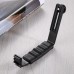 Camera Grip Holder L-Shaped Bracket w/ Dual Side Cold Shoe Mounts for Video Flash Light DSLR PU3011