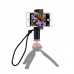 Handheld Stabilizer Phone Grip Holder ABS Tripod Adapter Mount w/ Cold Shoe Base & Wrist Strap PU366