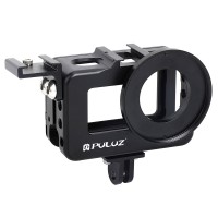 Camera Cage Aluminum Alloy w/ 52mm UV Lens & Cold-shoe Base & Base Adapter For DJI Osmo PU331B