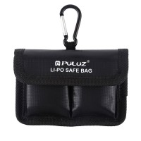 Lipo Safe Bag Lithium Battery Protection Bag Explosion-proof w/ Carabiner for Camera Battery PU2402 