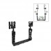 Dual Handle Handheld Stabilizer w/ Dual Ball Aluminum Alloy Clamp For Underwater Camera Housings PU3040 