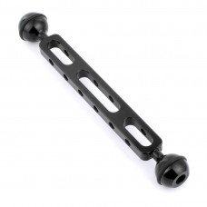 7.87"/20cm Dual Ball Arm Aluminum Alloy Ball Diameter 2.54cm For Underwater Torch Video Light PU242