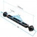 7.87"/20cm Dual Ball Arm Aluminum Alloy Ball Diameter 2.54cm For Underwater Torch Video Light PU242
