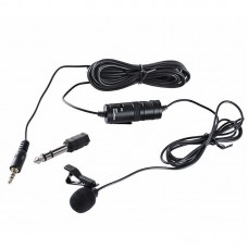 BOYA BY-M1 Lavalier Microphone 3.5mm Mini Wired Clip-on Lapel Microphone For Smartphone Camera