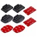 2 Curved Surface Mount + 2 Flat Surface Mount + 4 Adhesive Stickers For GoPro NEW HERO Xiaoyi PU09 