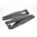 Pair of 30" Folding Propeller RC Plane Props Carbon Fiber For Multi-Axis Agricultural Drone X8318 X100
