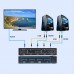 HDMI KVM Switch 2 Port 4K Switcher 2 In 1 Splitter Box USB Hub For Sharing Printer Keyboard Mouse