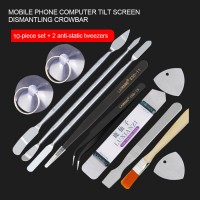 12pcs Mobile Phone Repair Tools Kit Spudger Pry Opening Tool Tweezers Set for iPhone iPad Samsung Cell Phone LCD Screen Hand Tools Set