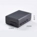 Aluminum Alloy Case Cooling Shell Protective Box with Heat Dissipation for Raspberry Pi 4B Black