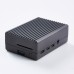 Aluminum Alloy Case Cooling Shell Protective Box with Heat Dissipation for Raspberry Pi 4B Gray