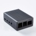 Aluminum Alloy Case Cooling Shell Protective Box with Heat Dissipation for Raspberry Pi 4B Gray