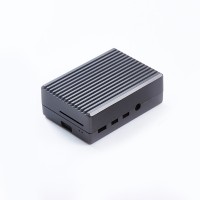 Aluminum Alloy Case Cooling Shell Protective Box with Heat Dissipation for Raspberry Pi 4B Gray