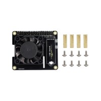 Intelligent Temperature Control Cooling Fan Expansion Board without OLED for Raspberry Pi 4B 3B+ 3B