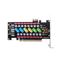 PC HiFi Power Filter Card PCI/PCI-E HiFi PC Audio Power Supply Purification w/ Colorful LED AXF-107