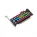 PC HiFi Power Filter Card PCI/PCI-E HiFi PC Audio Power Supply Purification w/ Colorful LED AXF-107