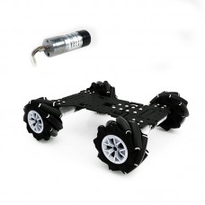 Mecanum Wheel Robot Car 4WD Omnidirectional Smart Car Chassis 0.65A 250RPM for Raspberry Pi STM32