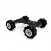 Mecanum Wheel Robot Car 4WD Omnidirectional Smart Car Chassis 2.6A 460RPM for Raspberry Pi STM32 