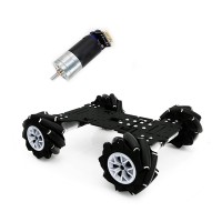 Mecanum Wheel Robot Car 4WD Omnidirectional Smart Car Chassis 2.6A 460RPM for Raspberry Pi STM32 