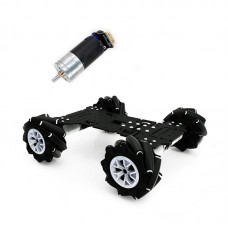 Mecanum Wheel Robot Car 4WD Omnidirectional Smart Car Chassis 2.6A 460RPM for Raspberry Pi STM32 