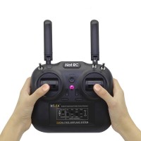 HOTRC Remote Control 6 Channel 2.4G Controller with Receiver for RC Fixed-wing Multi-rotor Model