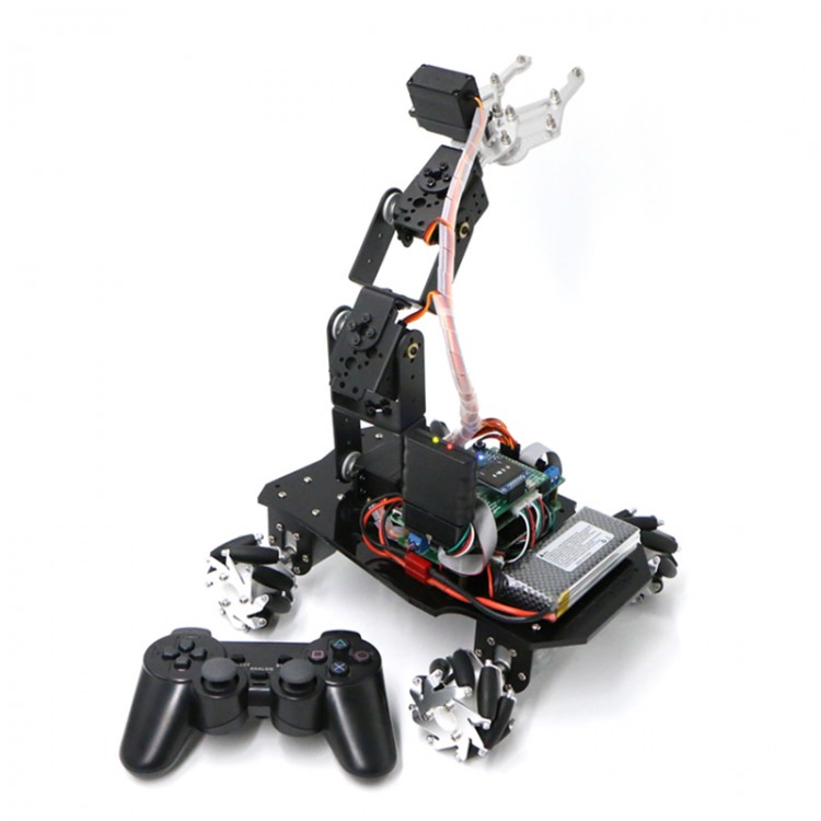 Mecanum Wheel Robot Car Chassis + Mechanical Robotic Arm without ...