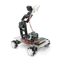 Mecanum Wheel Robot Car Chassis + Mechanical Robotic Arm with Pendulum Suspension