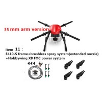 E410S Aricultural Drone 10L 4-axis UAV Quadcopter Frame Kit +X8 Motor with Spraying System 1393mm 