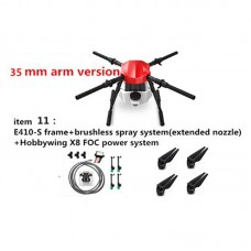 E410S Aricultural Drone 10L 4-axis UAV Quadcopter Frame Kit +X8 Motor with Spraying System 1393mm 