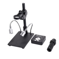 41MP Industrial Microscope Camera HDMI 1080P USB Microscope Camera Stand Kit with 120X C-Mount Lens