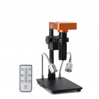 21MP Industrial Microscope Camera Stand Kit HDMI 1080P 60FPS 2K w/ 120X Lens For CPU PCB Repair