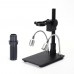 21MP Industrial Microscope Camera Stand Kit HDMI 1080P 60FPS 2K w/ 120X Lens For CPU PCB Repair