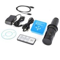 21MP Industrial Microscope Camera USB Microscope Camera Kit HDMI 2K 1080P + 180X C-Mount Lens