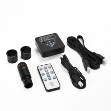 21MP Industrial Microscope Camera HDMI USB Port 2K 1080P 60FPS w/ 0.5X Adapter 30mm & 30.5mm Rings