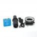 34MP USB Industrial Microscope Camera Stand Kit 2K 1080P w/ 180X C-Mount Lens 56-LED Ring Light