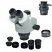 34MP Stereo Microscope with Camera PCB Repair Microscope Kit w/ 56 LED Light Zoom 7X-45X