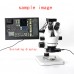 34MP Stereo Microscope with Camera PCB Repair Microscope Kit w/ 56 LED Light Zoom 7X-45X