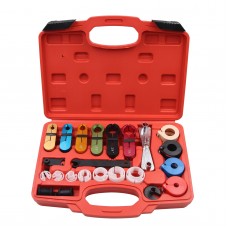 22pcs A/C Air Conditioning Fuel Line Disconnect Tool Set with Carry Case for Ford GM Car 