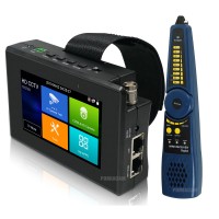 4" HD CCTV Tester 4K 8MP IP CVBS CVI TVI AHD w/ WiFi Hotspot IPC-1800ADH Plus + Digital Cable Tracer