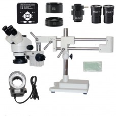 3.5X 7X 45X 90X Double Boom Stand Trinocular Stereo Microscope with Camera 41MP For PCB Repair