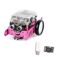 Makeblock mBot DIY Robot Kit Programming Education Robot for STEM Education 1.1 BT 2.4G Version Pink