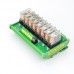 8 Channel OMRON Relay Module SPDT 8 Ways Driver Board Socket DC 12V 16A 1NO+1NC 35mm Din Rail Mount