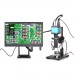 14MP Microscope Magnifier Industrial Microscope Camera HDMI 120X C-Mount Lens with Bracket  