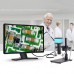 14MP Microscope Magnifier Industrial Microscope Camera HDMI 120X C-Mount Lens with Bracket  