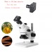 21MP USB Industrial Microscope Camera Kit HDMI 2K 1080P 60FPS with 120X Zoom Lens Adapter Rings