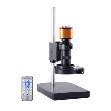 16MP USB Industrial Microscope Camera Stand Kit Microscope Magnifier HDMI 1080P w/ 60 LED Ring Light