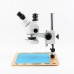 16MP Trinocular Stereo Microscope PCB Repair Microscope Magnifier Full HD 1080P w/ 56 LED Light