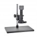 2MP Industrial Microscope Camera Stand Kit VGA 1080P w/ 8" Display 180X C-Mount Lens 56 LED Light