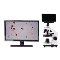 16MP Industrial Microscope Camera HDMI 1080P PCB Repair Microscope w/ 0.5X Adapter 5" Screen