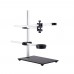 Stereo Microscope Boom Stand Dual Arm 56mm Ring Holder Height 30cm For Industrial Cameras